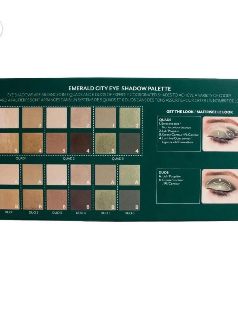 Emerald Eyeshadow Palette - Neutral & Green Shades